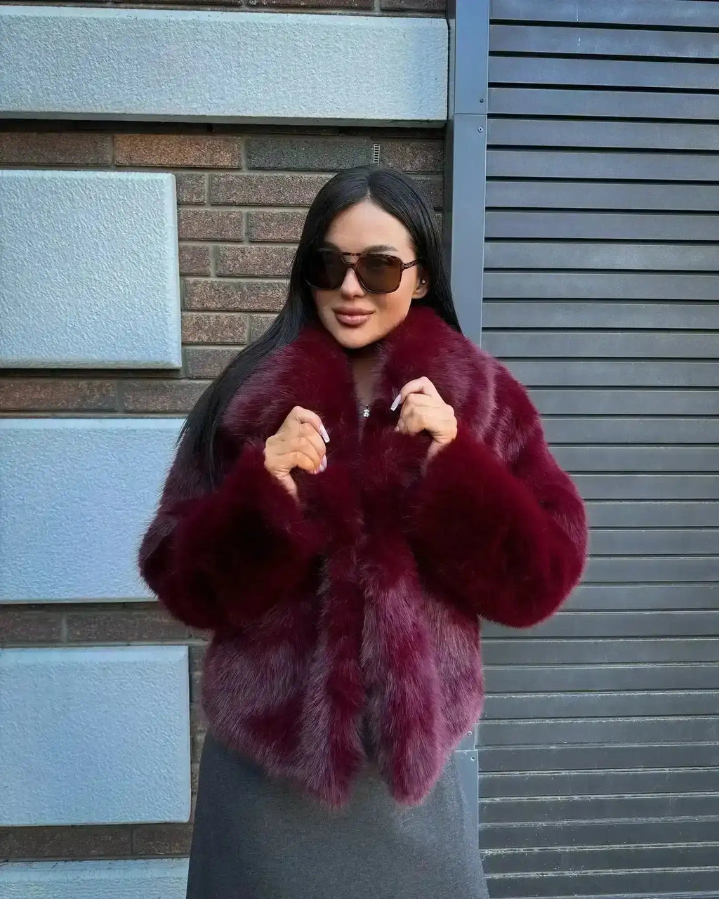 Casaco Sabrina com Textura Felpuda