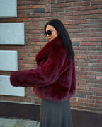 Casaco Sabrina com Textura Felpuda