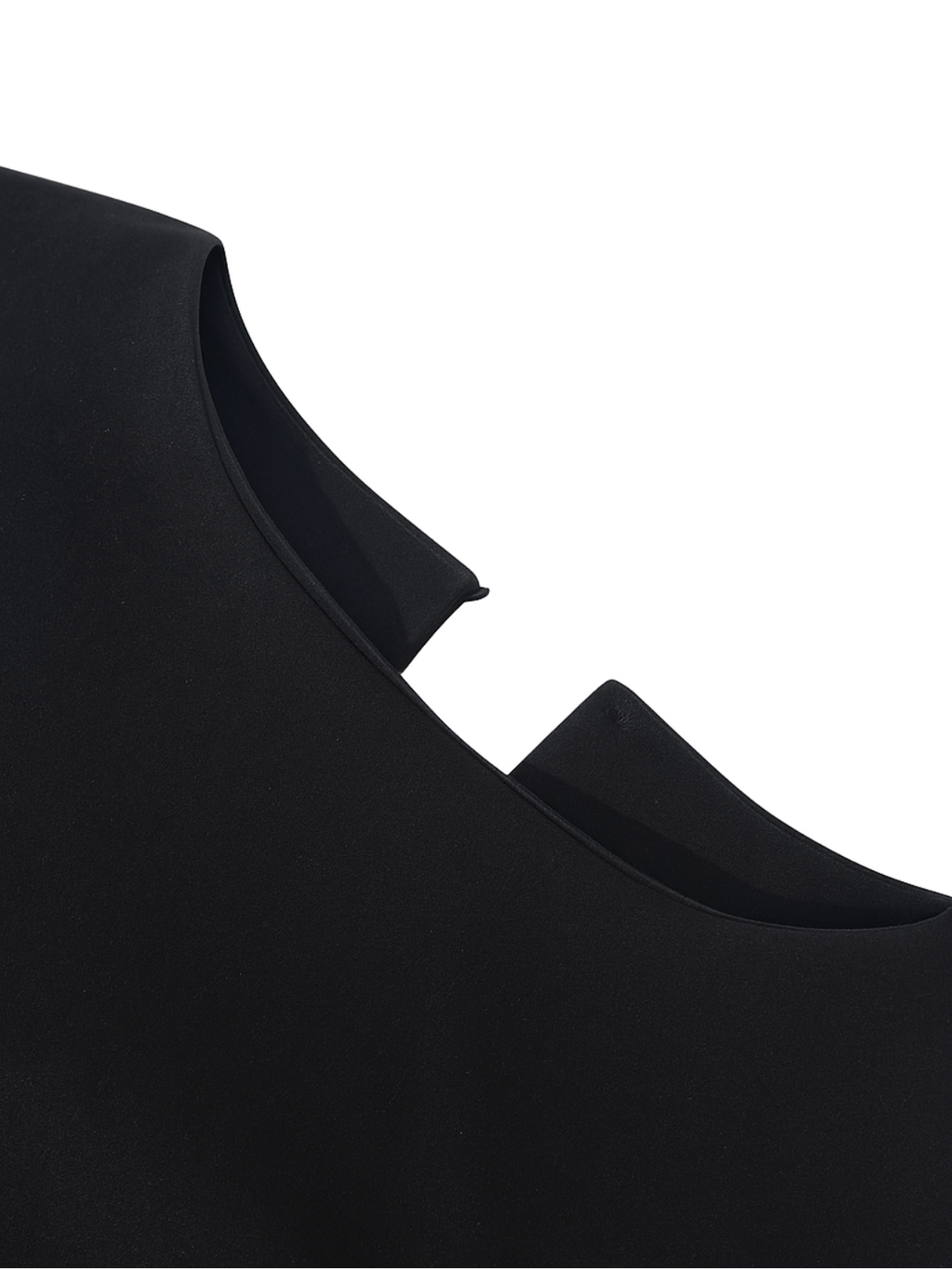 Vestido Longo Sem Mangas com Design Bicolor Diagonal Elegante - Alane