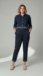 Calça Renata - Moletinho Jeans