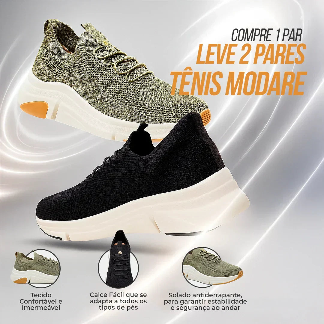 LANÇAMENTO | Tênis Ortopédico Modare 2025 - Compre 1 Leve 2 Hoje!
