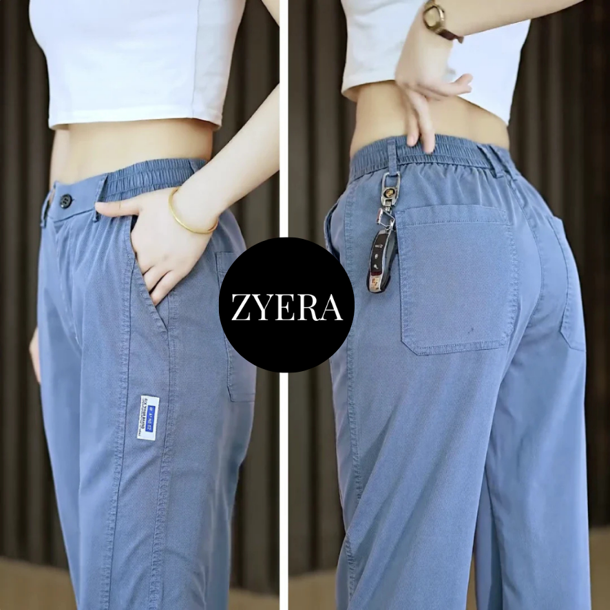 Calça Feminina Aurora em Malha de Seda Gelo e Poliéster - [Pague 2, Leve 3] + 2 Brindes!